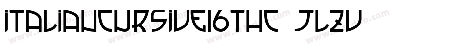 ItalianCursive16ThC-jLzv字体转换