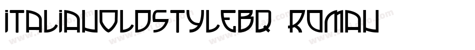 ItalianOldstyleBQ-Roman字体转换