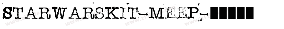 StarwarsKit-MeeP字体转换