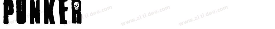 Punker字体转换