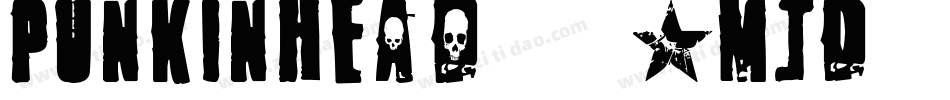 Punkinhead-8MjD字体转换
