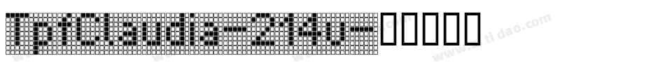 TpfClaudia-214v字体转换