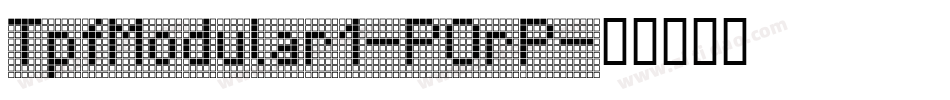 TpfModular1-POrP字体转换