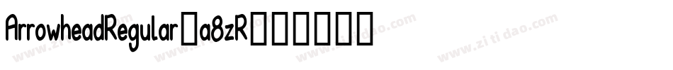 ArrowheadRegular-a8zR字体转换