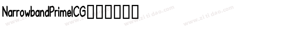 NarrowbandPrimeICG字体转换