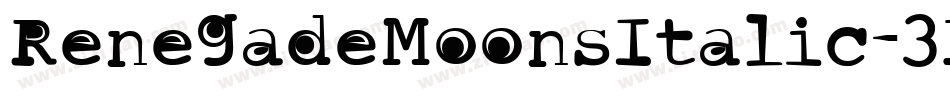 RenegadeMoonsItalic-3P98字体转换