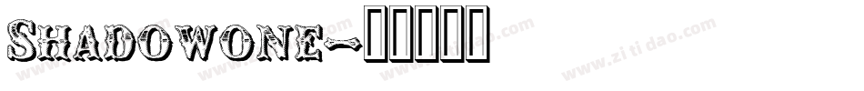 Shadowone字体转换