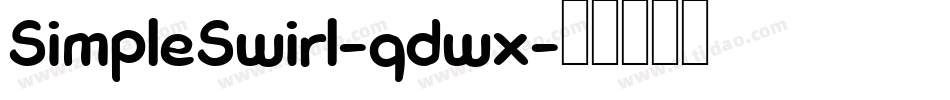 SimpleSwirl-qdwx字体转换