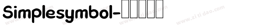 Simplesymbol字体转换