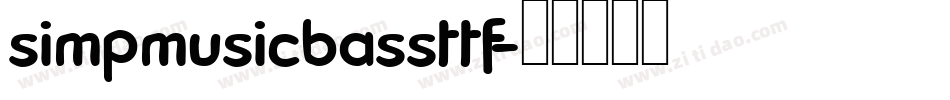 simpmusicbassttf字体转换