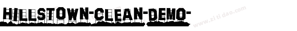 Hillstown-Clean-DEMO字体转换