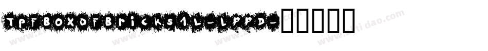 TpfBoxOfBricks1L-lPPD字体转换