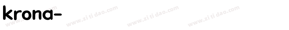 krona字体转换