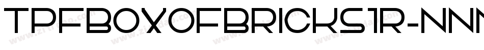 TpfBoxOfBricks1R-nnnV字体转换