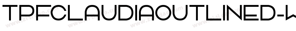 TpfClaudiaOutlined-w3J3字体转换