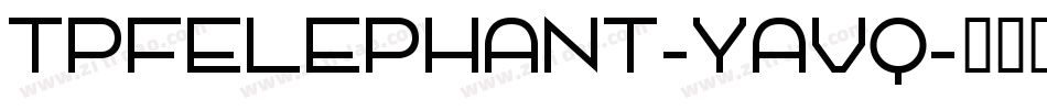 TpfElephant-YAVq字体转换