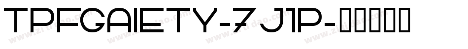TpfGaiety-7j1P字体转换