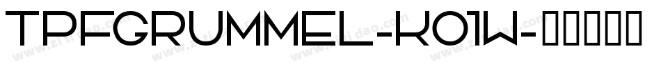 TpfGrumMel-KO1W字体转换