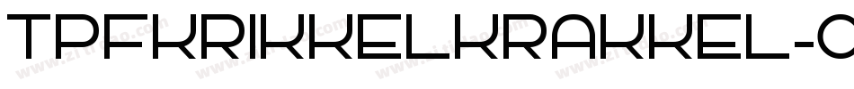 TpfKrikkelKrakkel-ox10字体转换