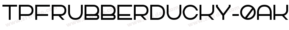 TpfRubberDucky-0aKr字体转换