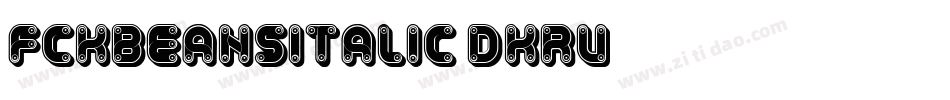 FckBeansItalic-dKrV字体转换