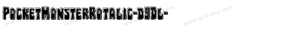PocketMonsterRotalic-dYDl字体转换
