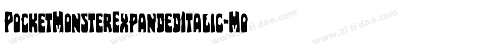 PocketMonsterExpandedItalic-MoKp字体转换