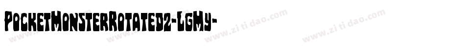 PocketMonsterRotated2-LgMy字体转换