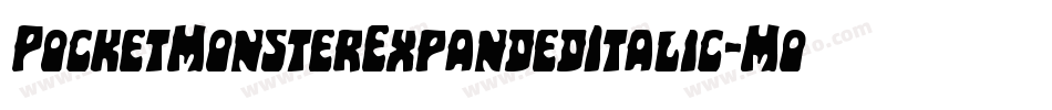 PocketMonsterExpandedItalic-MoKp字体转换