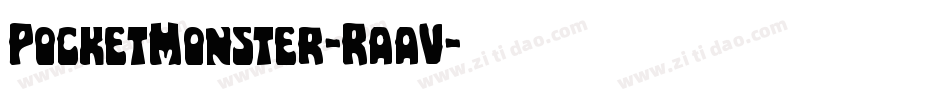 PocketMonster-RaaV字体转换