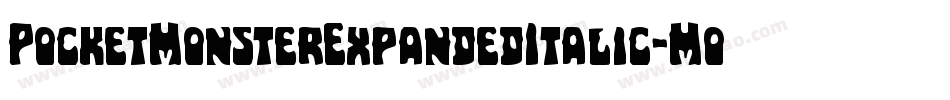 PocketMonsterExpandedItalic-MoKp字体转换