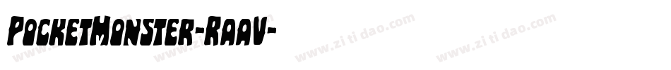 PocketMonster-RaaV字体转换