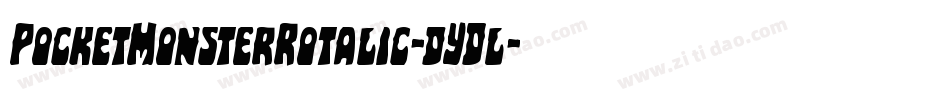PocketMonsterRotalic-dYDl字体转换
