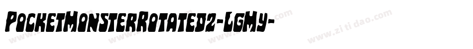 PocketMonsterRotated2-LgMy字体转换