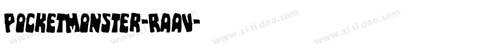 PocketMonster-RaaV字体转换