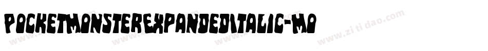 PocketMonsterExpandedItalic-MoKp字体转换
