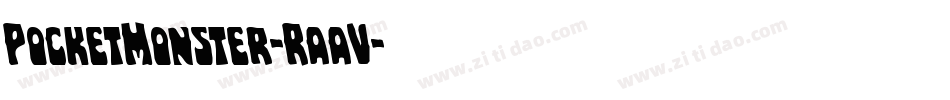 PocketMonster-RaaV字体转换