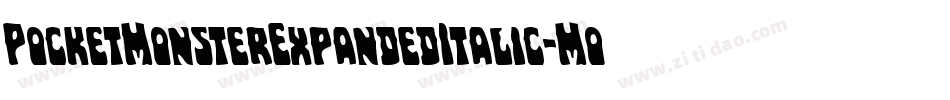 PocketMonsterExpandedItalic-MoKp字体转换