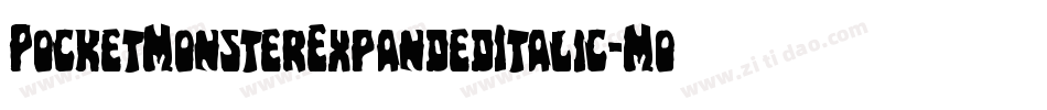 PocketMonsterExpandedItalic-MoKp字体转换