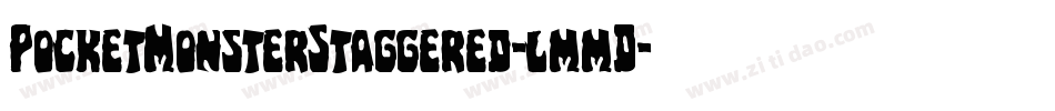PocketMonsterStaggered-lmmD字体转换