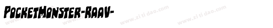 PocketMonster-RaaV字体转换