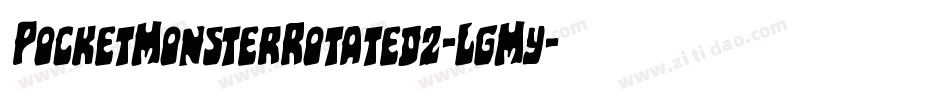 PocketMonsterRotated2-LgMy字体转换