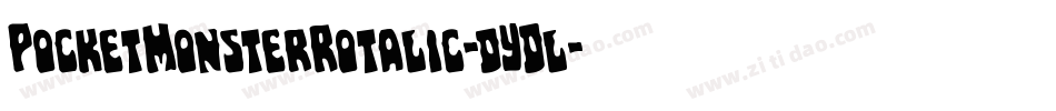 PocketMonsterRotalic-dYDl字体转换