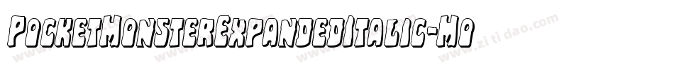 PocketMonsterExpandedItalic-MoKp字体转换