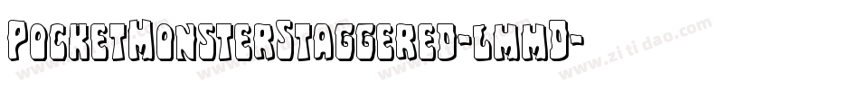 PocketMonsterStaggered-lmmD字体转换