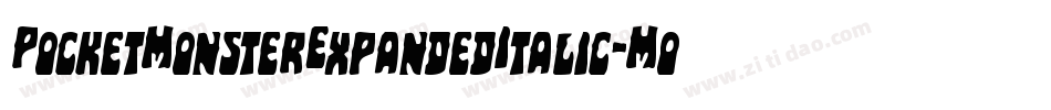 PocketMonsterExpandedItalic-MoKp字体转换