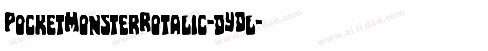 PocketMonsterRotalic-dYDl字体转换