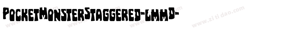 PocketMonsterStaggered-lmmD字体转换