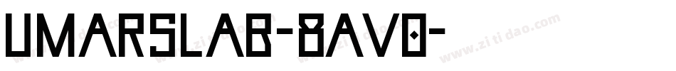UmarSlab-8Av0字体转换