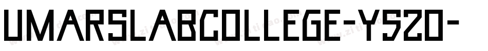 UmarSlabCollege-Y52o字体转换